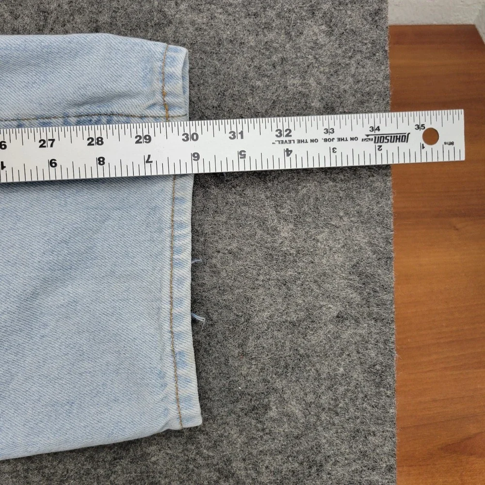 Empyre Jeans Mens 34 Blue Denim Light Wash Straight Leg Streetwear Y2K Baggy